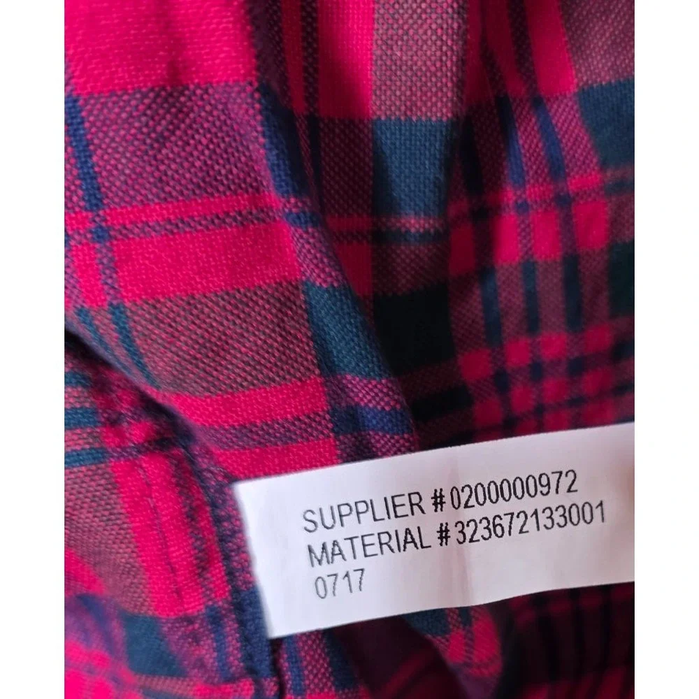 Ralph Lauren Boys Long Sleeve Button Down Shirt Red Plaid Size M 10-12